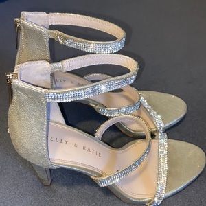 Brand New Silver/Shimmery Kelly & Katie Heels